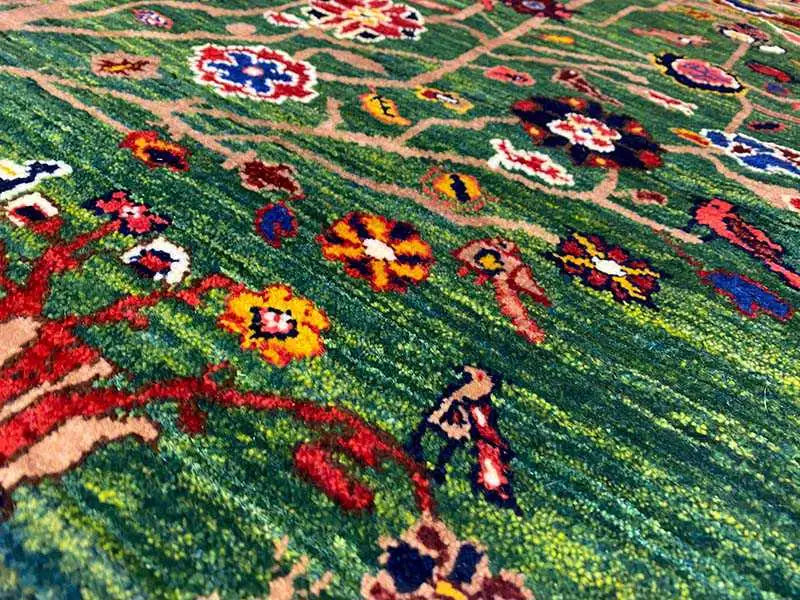  Qashqai Exklusiv (98x98 cm) - Premium Teppich from German Carpet Shop - Just €900! Shop now at German Carpet Shop