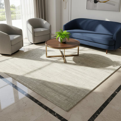 Wohnzimmer Moderner Woll Viskose Teppich 359x279 cm für große Wohnräume