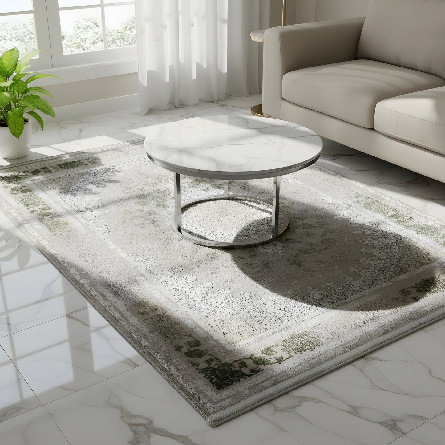 森のシルバー 170x240cm