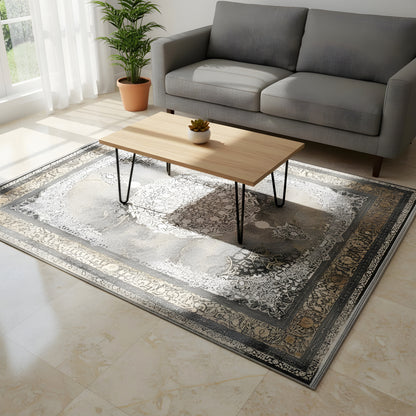 クラシックなスモークブラウン 170x240cm