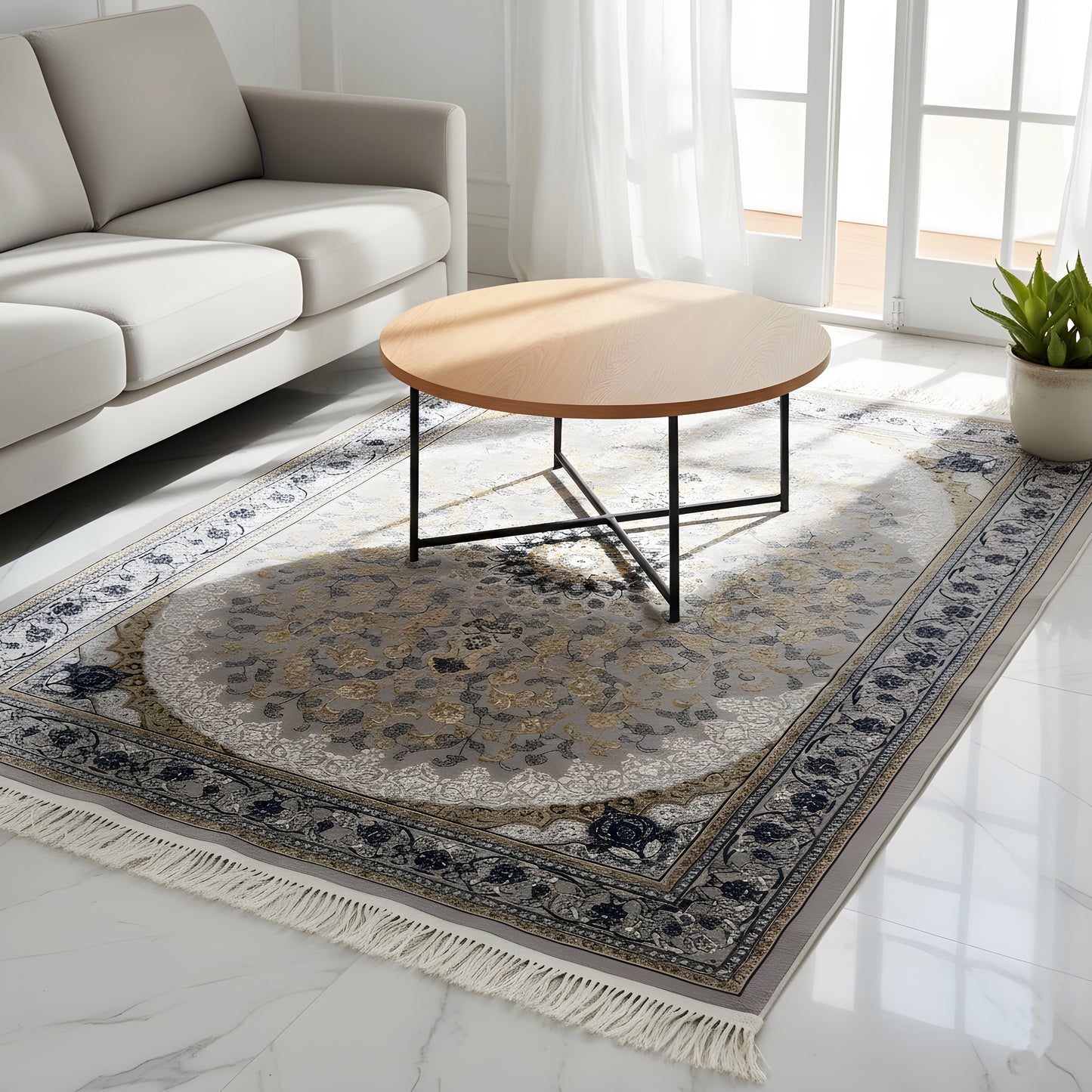 ロンドン メダリオン カーペット 160x230 cm