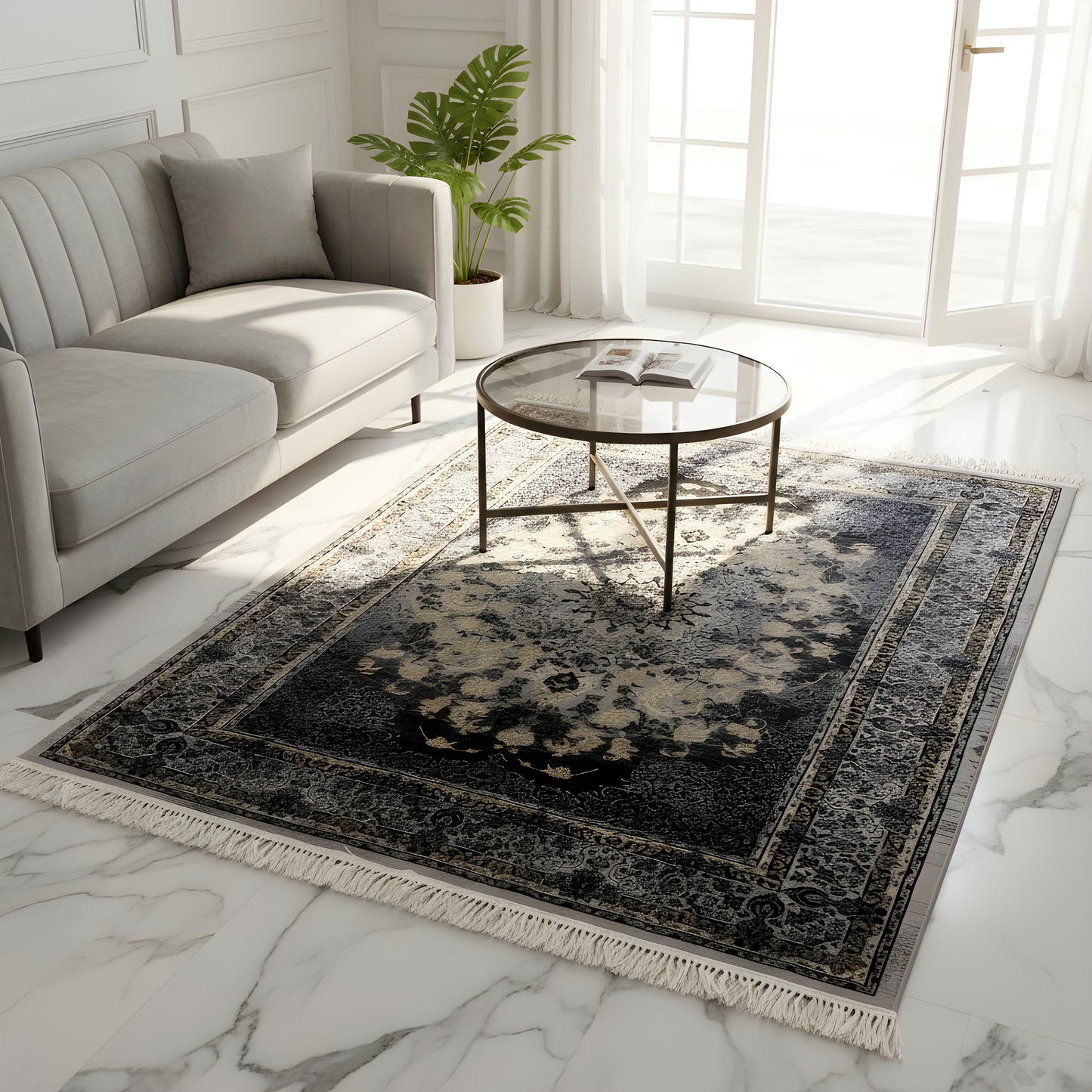 マンチェスター メダリオン カーペット 160x230