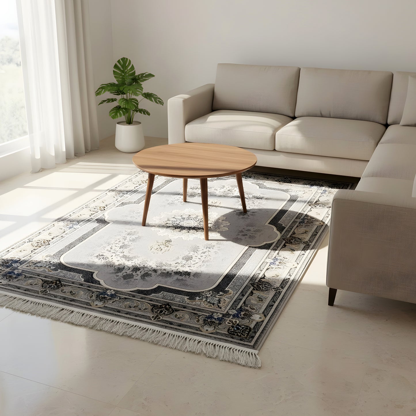 ケルン メダリオンカーペット 160x230