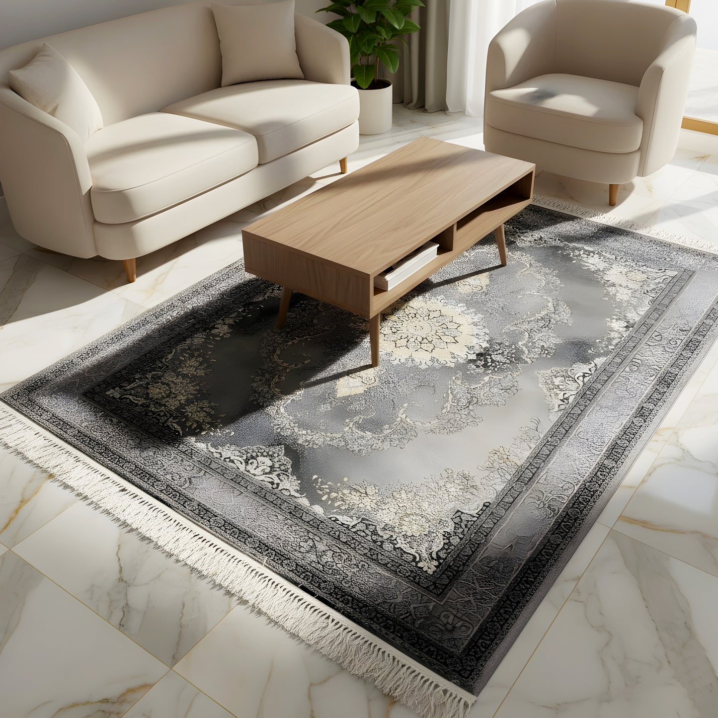 メダリオン カシャン 160x230cm