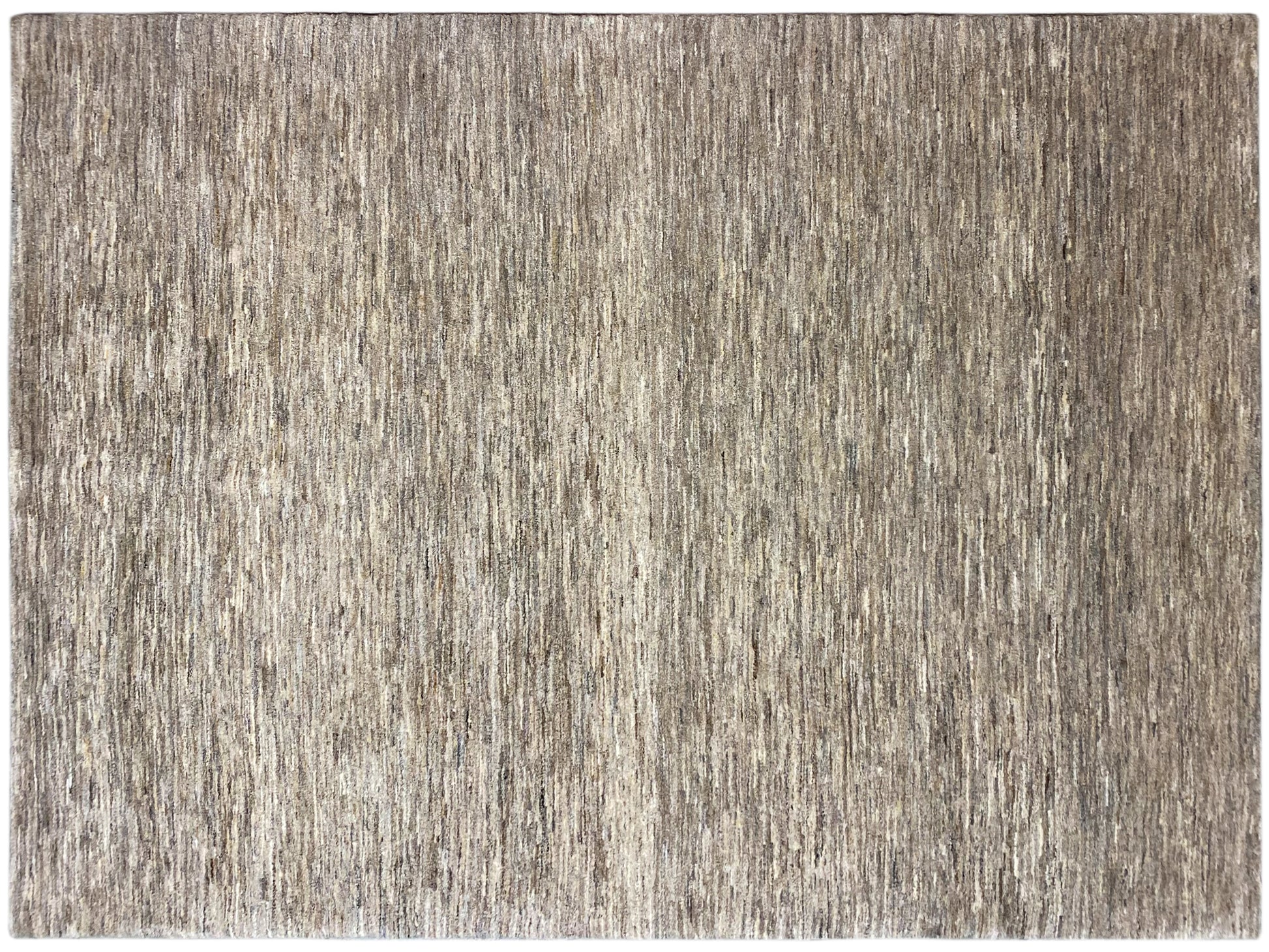 Naturfarbener Gabbeh Teppich mit feiner Struktur