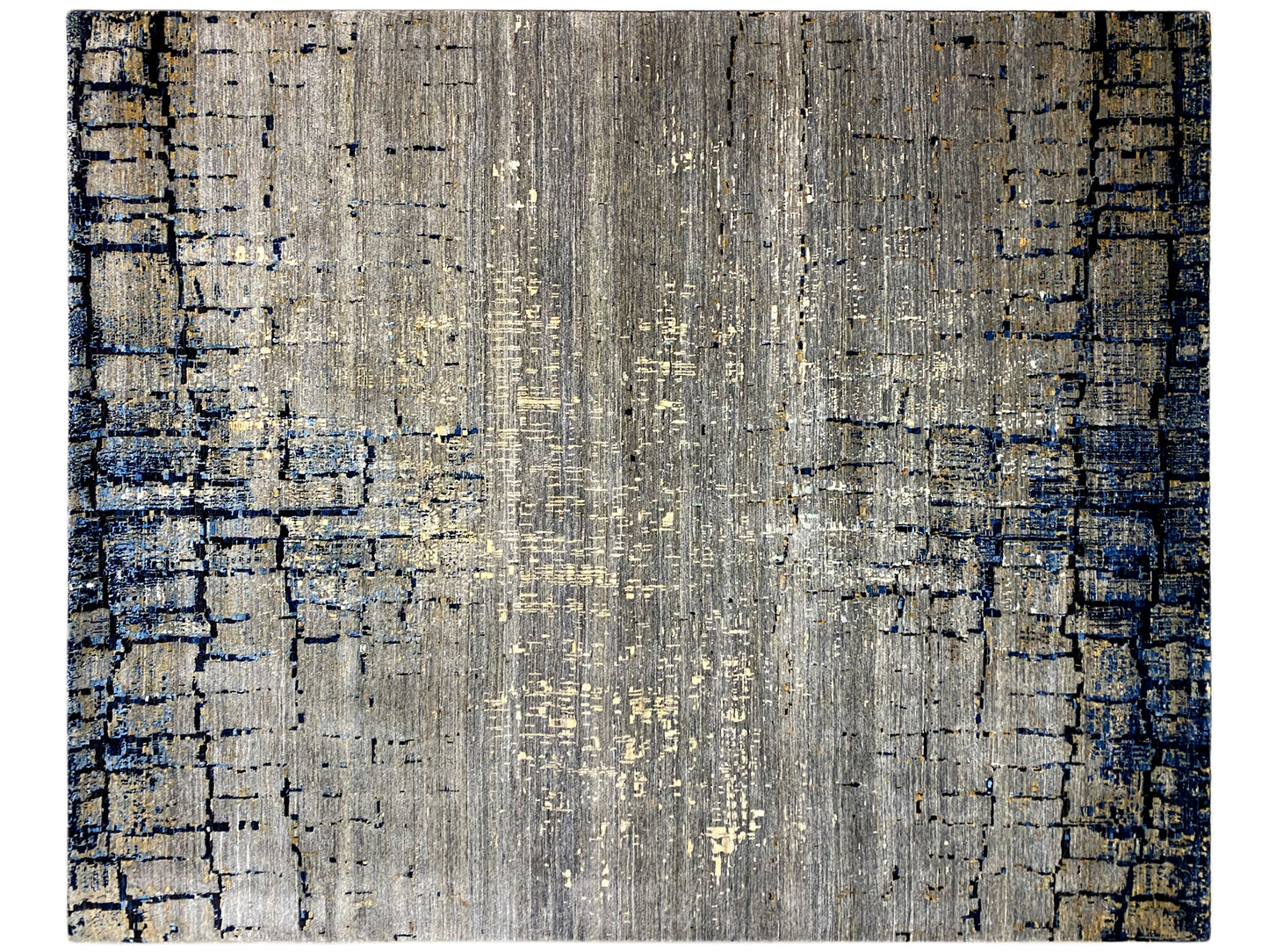 Strukturierter Designteppich im Industrial Stil