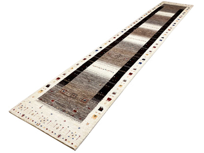 Exklusiver Gabbeh Teppich handgesponnene Wolle