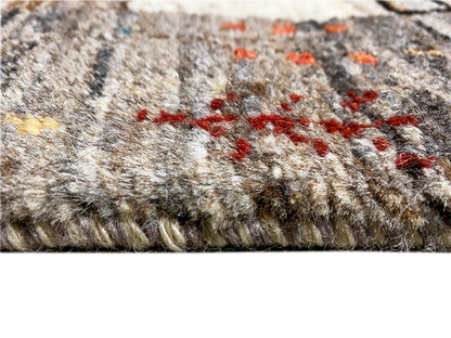 Ethno Gabbeh Runner handgeknüpft aus Naturwolle